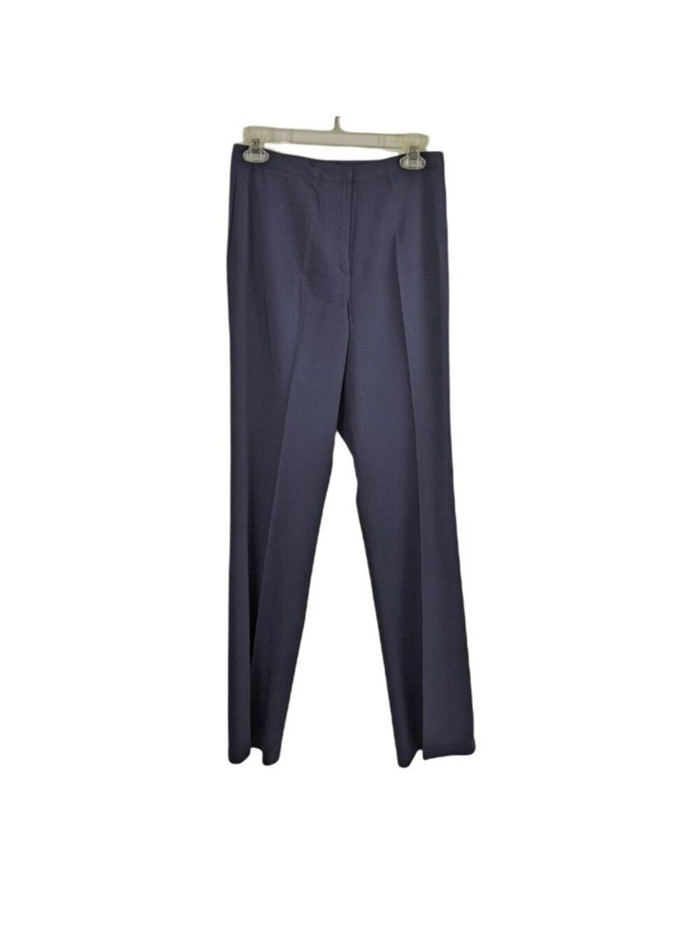 Tahari Size 8 Black 57% Viscose, 39% Wool, 4% Elastic Classic Flat-Front Pants 2